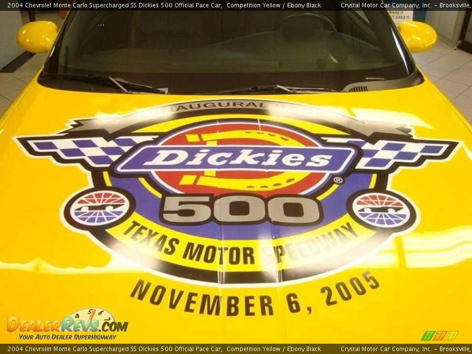 2004 Chevrolet Monte Carlo Supercharged SS Dickies 500 Official Pace Car Competition Yellow / Ebony Black Photo #14