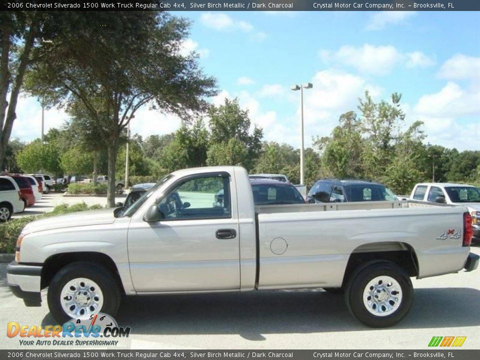 2006 Chevrolet Silverado 1500 Work Truck Regular Cab 4x4 Silver Birch Metallic / Dark Charcoal Photo #2