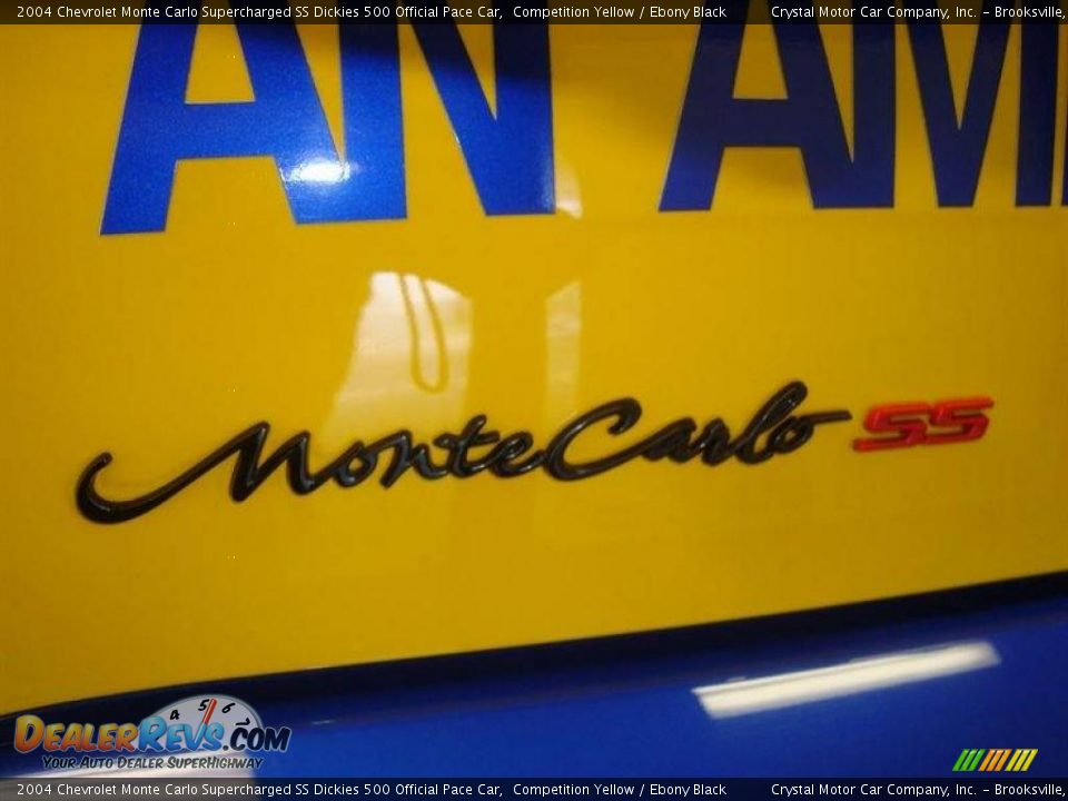 2004 Chevrolet Monte Carlo Supercharged SS Dickies 500 Official Pace Car Competition Yellow / Ebony Black Photo #15