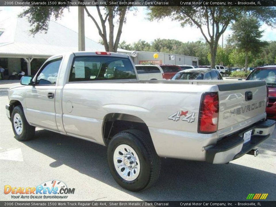 2006 Chevrolet Silverado 1500 Work Truck Regular Cab 4x4 Silver Birch Metallic / Dark Charcoal Photo #3