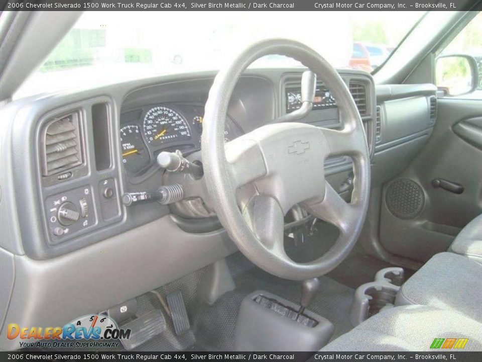 2006 Chevrolet Silverado 1500 Work Truck Regular Cab 4x4 Silver Birch Metallic / Dark Charcoal Photo #5