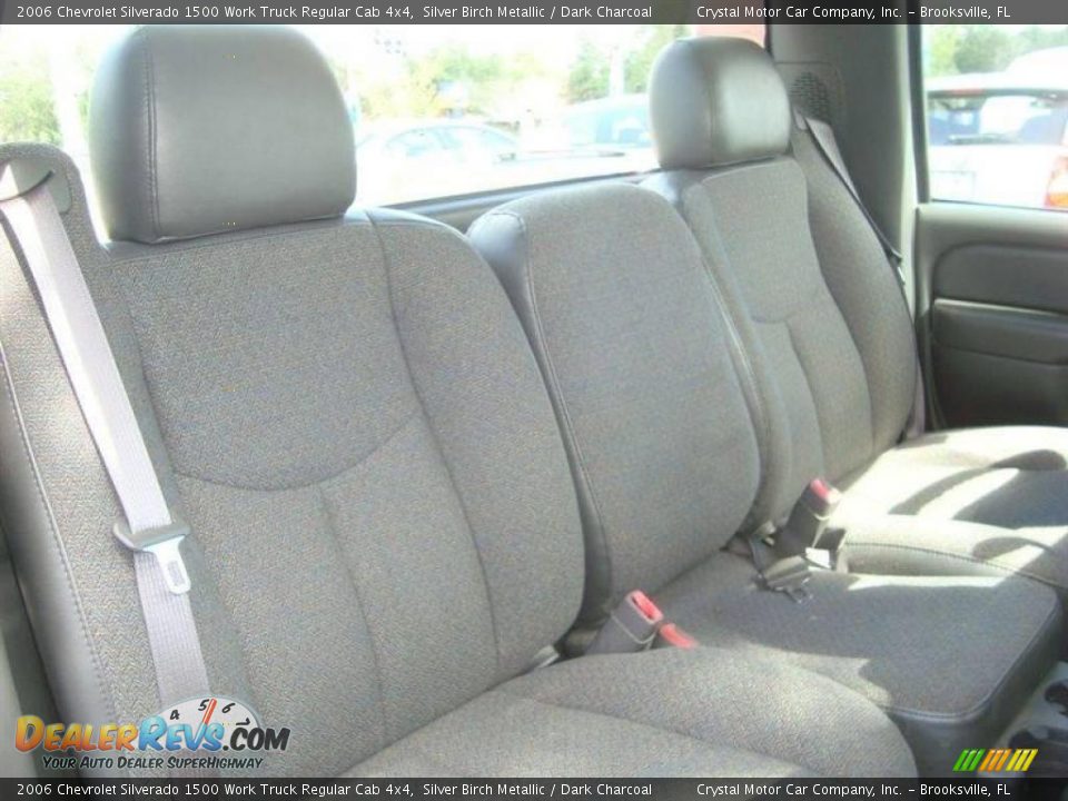 2006 Chevrolet Silverado 1500 Work Truck Regular Cab 4x4 Silver Birch Metallic / Dark Charcoal Photo #10