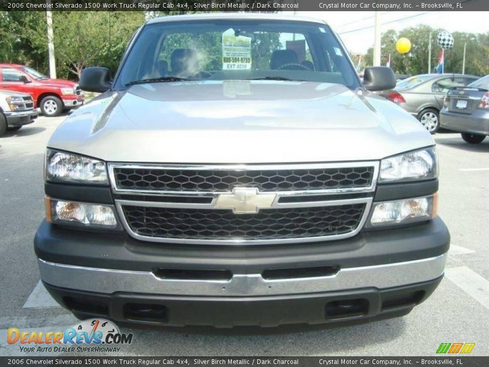 2006 Chevrolet Silverado 1500 Work Truck Regular Cab 4x4 Silver Birch Metallic / Dark Charcoal Photo #11