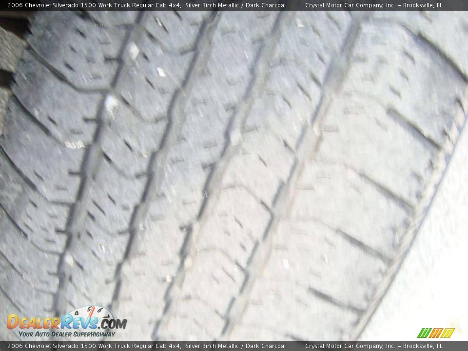 2006 Chevrolet Silverado 1500 Work Truck Regular Cab 4x4 Silver Birch Metallic / Dark Charcoal Photo #13