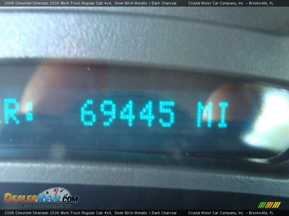2006 Chevrolet Silverado 1500 Work Truck Regular Cab 4x4 Silver Birch Metallic / Dark Charcoal Photo #16