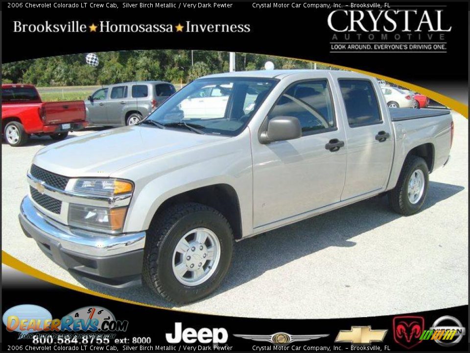 2006 Chevrolet Colorado LT Crew Cab Silver Birch Metallic / Very Dark Pewter Photo #1