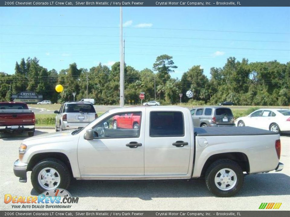2006 Chevrolet Colorado LT Crew Cab Silver Birch Metallic / Very Dark Pewter Photo #2