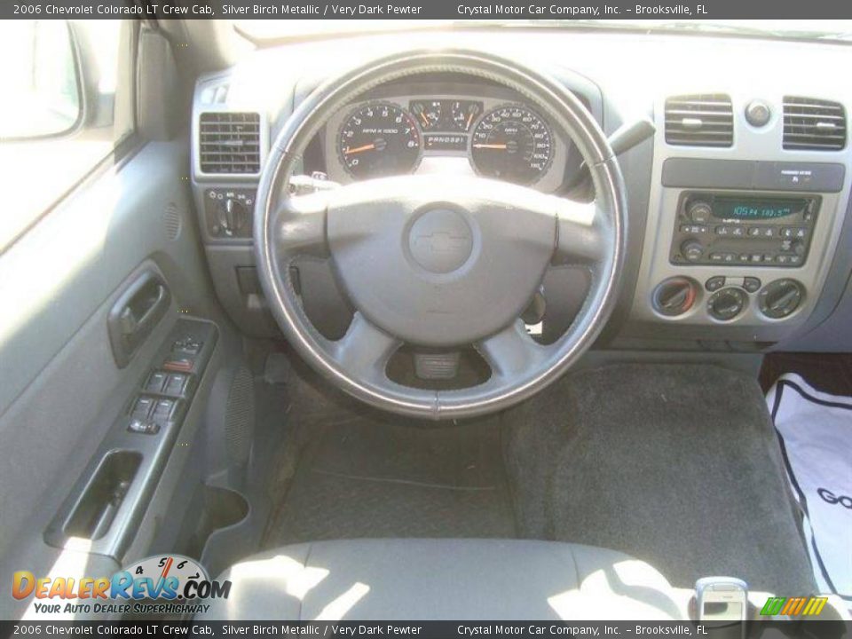 2006 Chevrolet Colorado LT Crew Cab Silver Birch Metallic / Very Dark Pewter Photo #6