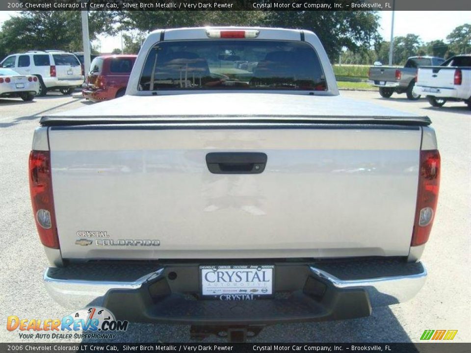 2006 Chevrolet Colorado LT Crew Cab Silver Birch Metallic / Very Dark Pewter Photo #7