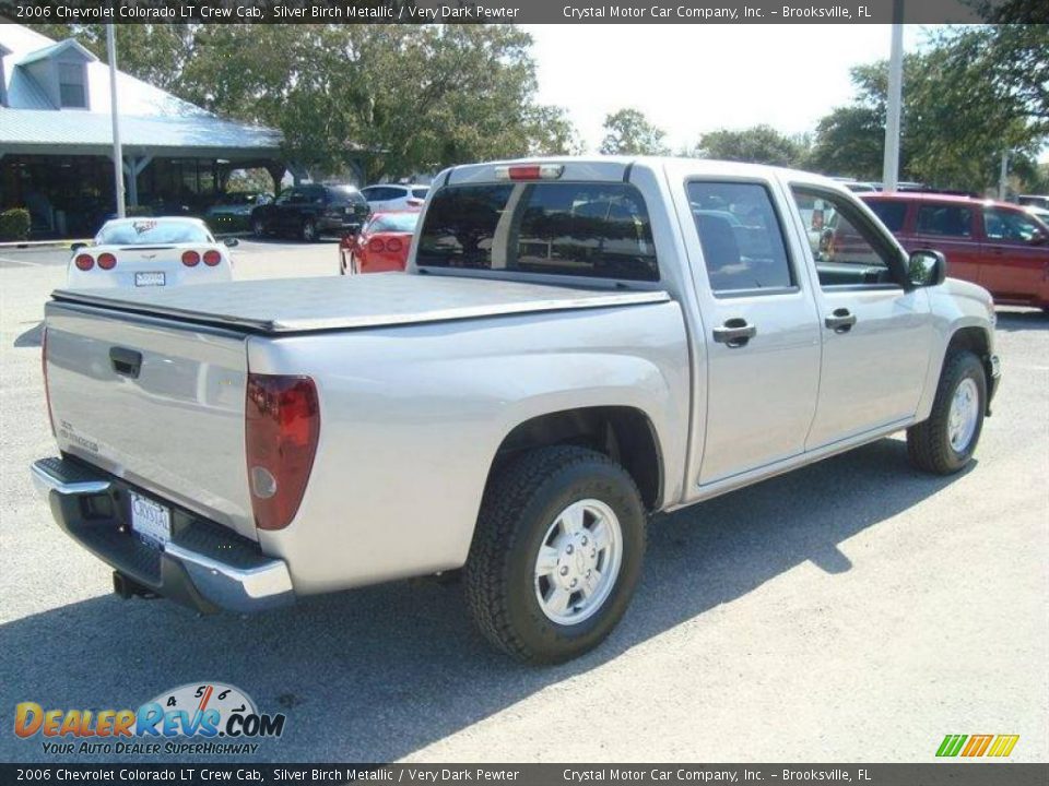 2006 Chevrolet Colorado LT Crew Cab Silver Birch Metallic / Very Dark Pewter Photo #8