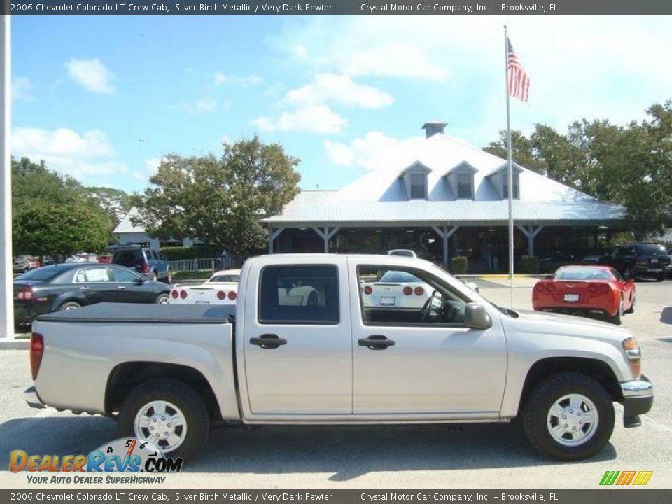2006 Chevrolet Colorado LT Crew Cab Silver Birch Metallic / Very Dark Pewter Photo #9