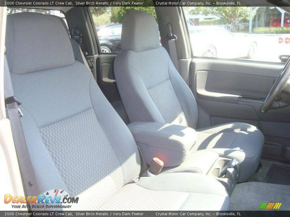 2006 Chevrolet Colorado LT Crew Cab Silver Birch Metallic / Very Dark Pewter Photo #11
