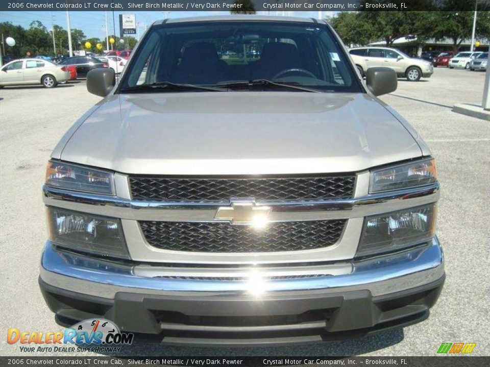 2006 Chevrolet Colorado LT Crew Cab Silver Birch Metallic / Very Dark Pewter Photo #12