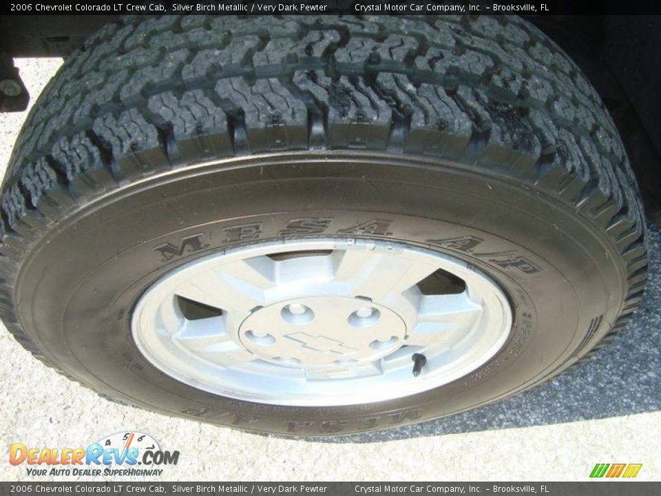 2006 Chevrolet Colorado LT Crew Cab Silver Birch Metallic / Very Dark Pewter Photo #13