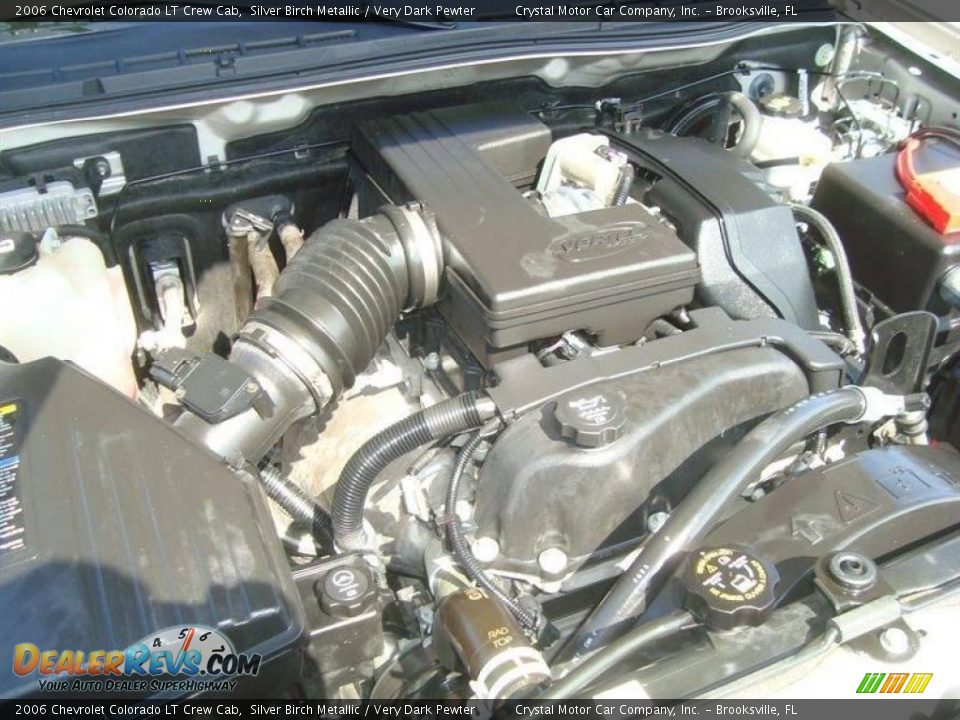 2006 Chevrolet Colorado LT Crew Cab Silver Birch Metallic / Very Dark Pewter Photo #15