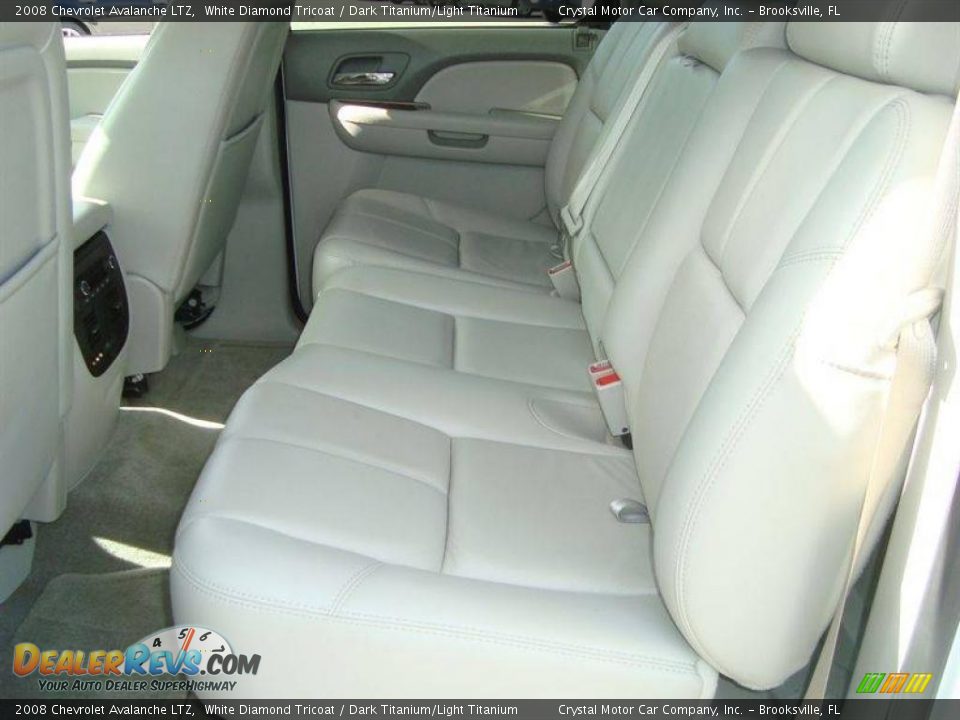 2008 Chevrolet Avalanche LTZ White Diamond Tricoat / Dark Titanium/Light Titanium Photo #5