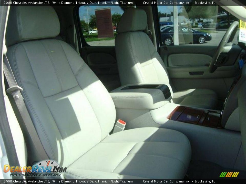 2008 Chevrolet Avalanche LTZ White Diamond Tricoat / Dark Titanium/Light Titanium Photo #11