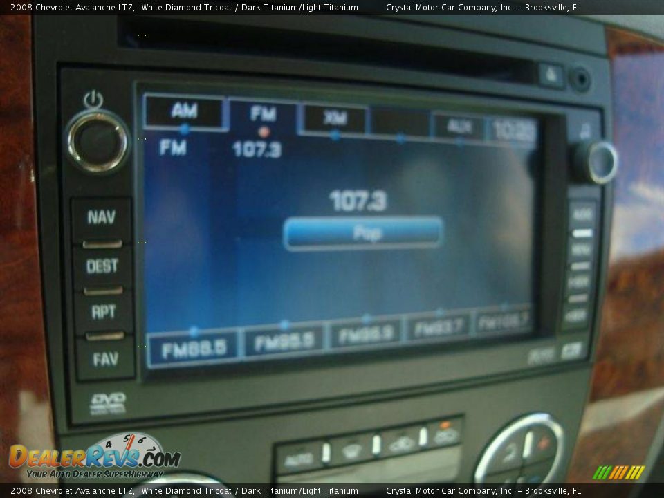 2008 Chevrolet Avalanche LTZ White Diamond Tricoat / Dark Titanium/Light Titanium Photo #18