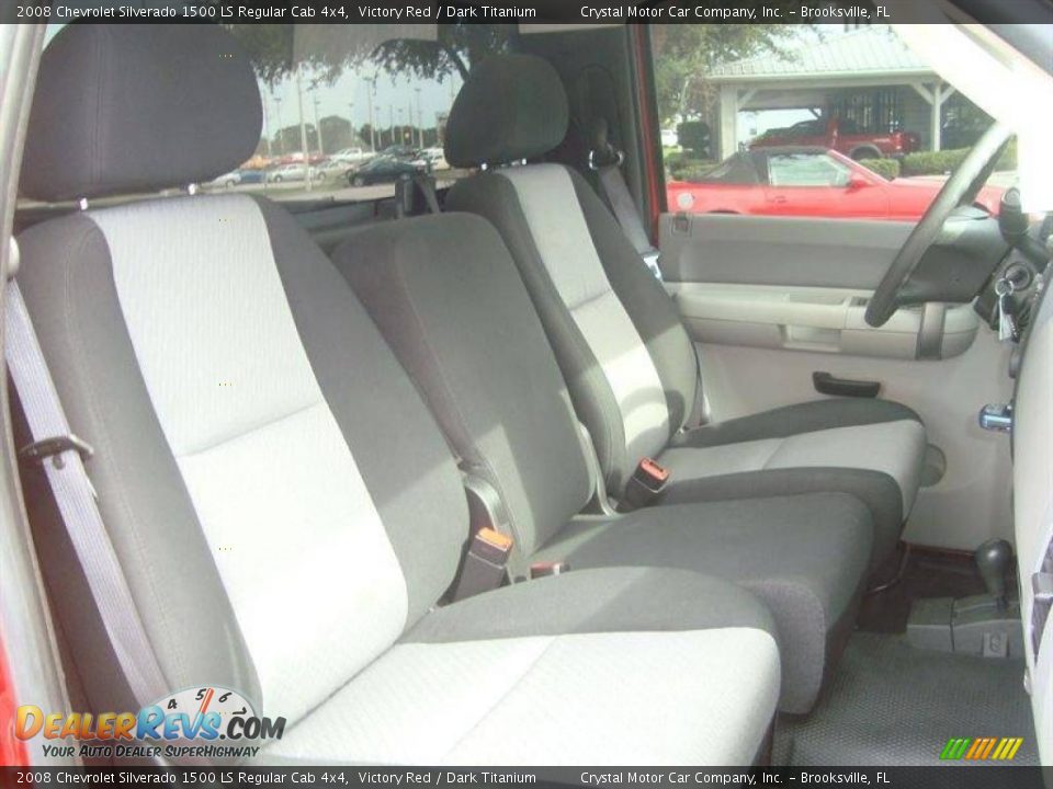 2008 Chevrolet Silverado 1500 LS Regular Cab 4x4 Victory Red / Dark Titanium Photo #10