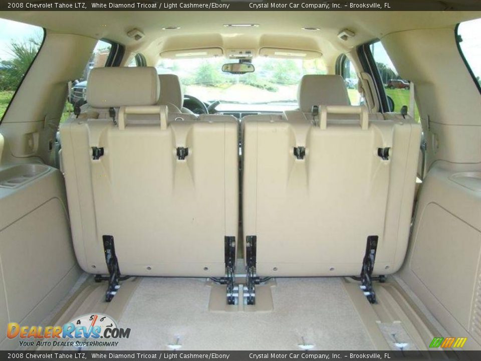 2008 Chevrolet Tahoe LTZ White Diamond Tricoat / Light Cashmere/Ebony Photo #7
