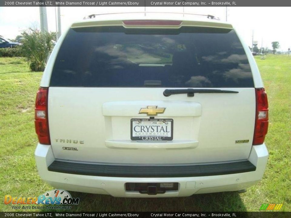 2008 Chevrolet Tahoe LTZ White Diamond Tricoat / Light Cashmere/Ebony Photo #8