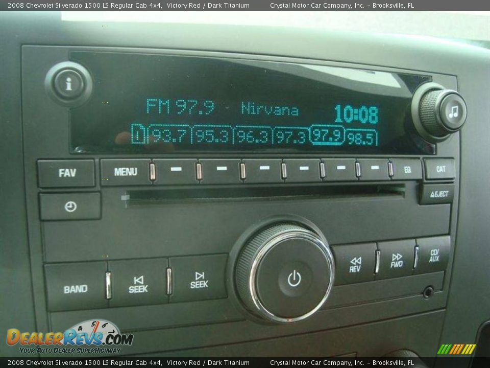 2008 Chevrolet Silverado 1500 LS Regular Cab 4x4 Victory Red / Dark Titanium Photo #17