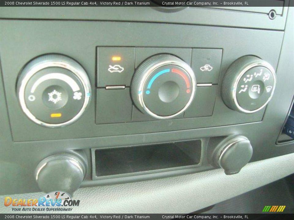 2008 Chevrolet Silverado 1500 LS Regular Cab 4x4 Victory Red / Dark Titanium Photo #18
