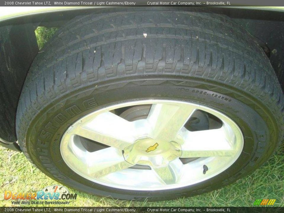 2008 Chevrolet Tahoe LTZ White Diamond Tricoat / Light Cashmere/Ebony Photo #14