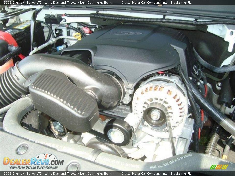 2008 Chevrolet Tahoe LTZ White Diamond Tricoat / Light Cashmere/Ebony Photo #16