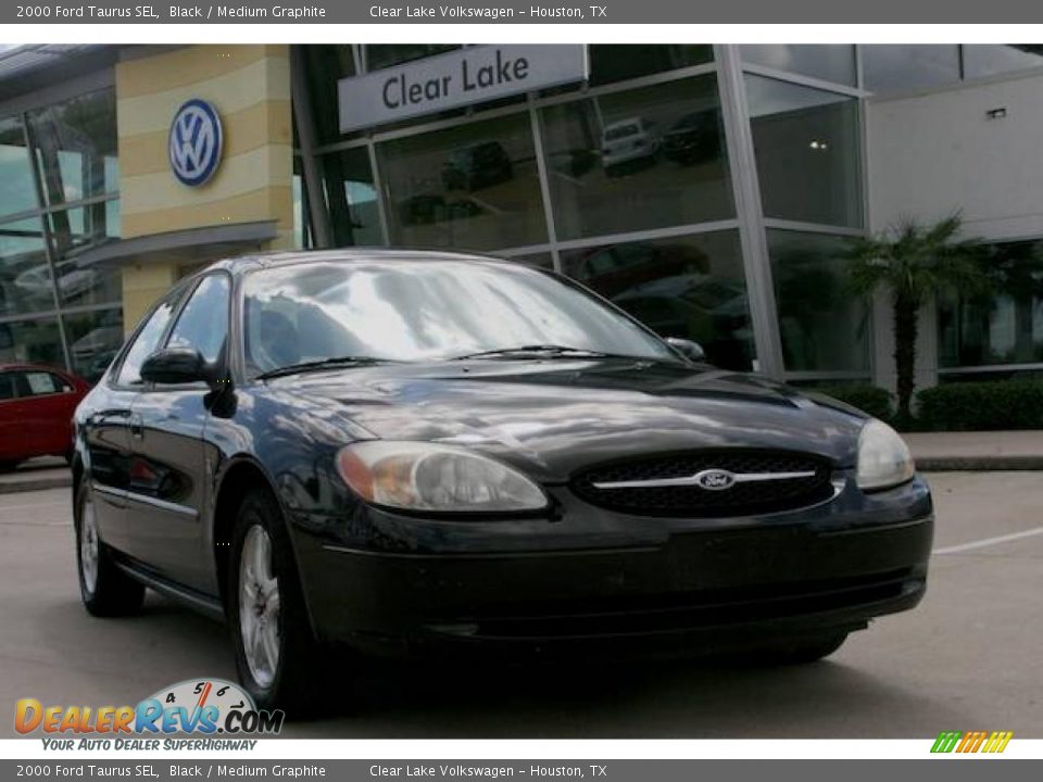 2000 Ford Taurus SEL Black / Medium Graphite Photo #1
