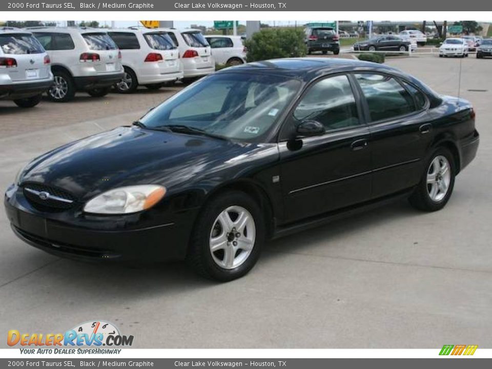 2000 Ford Taurus SEL Black / Medium Graphite Photo #3