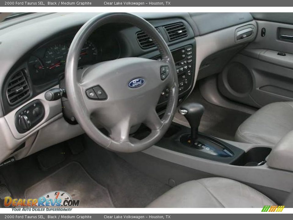 2000 Ford Taurus SEL Black / Medium Graphite Photo #12