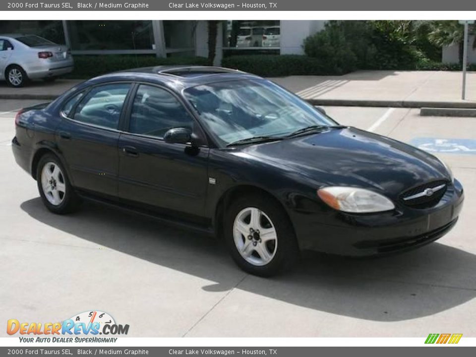 2000 Ford Taurus SEL Black / Medium Graphite Photo #18