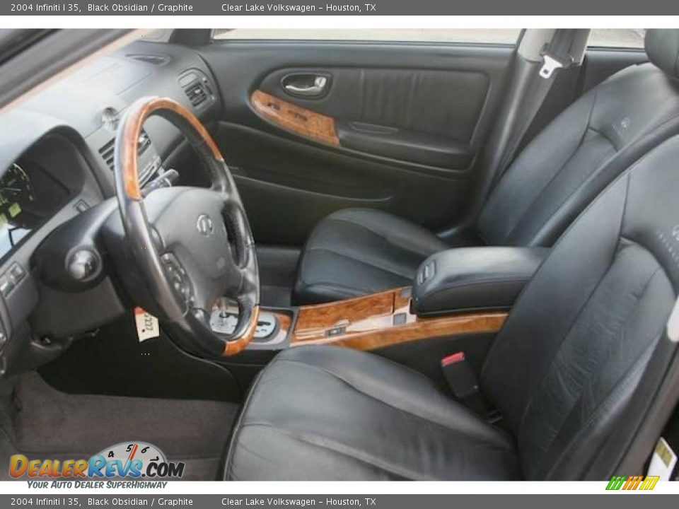 2004 Infiniti I 35 Black Obsidian / Graphite Photo #5