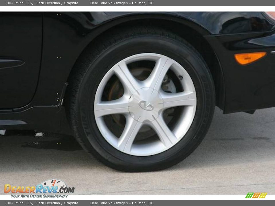 2004 Infiniti I 35 Black Obsidian / Graphite Photo #9