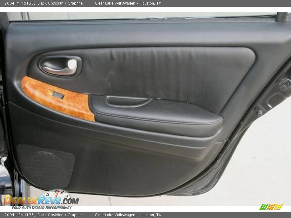 2004 Infiniti I 35 Black Obsidian / Graphite Photo #11