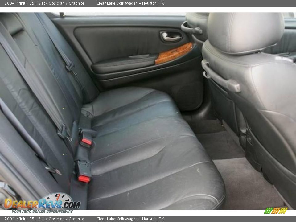 2004 Infiniti I 35 Black Obsidian / Graphite Photo #12