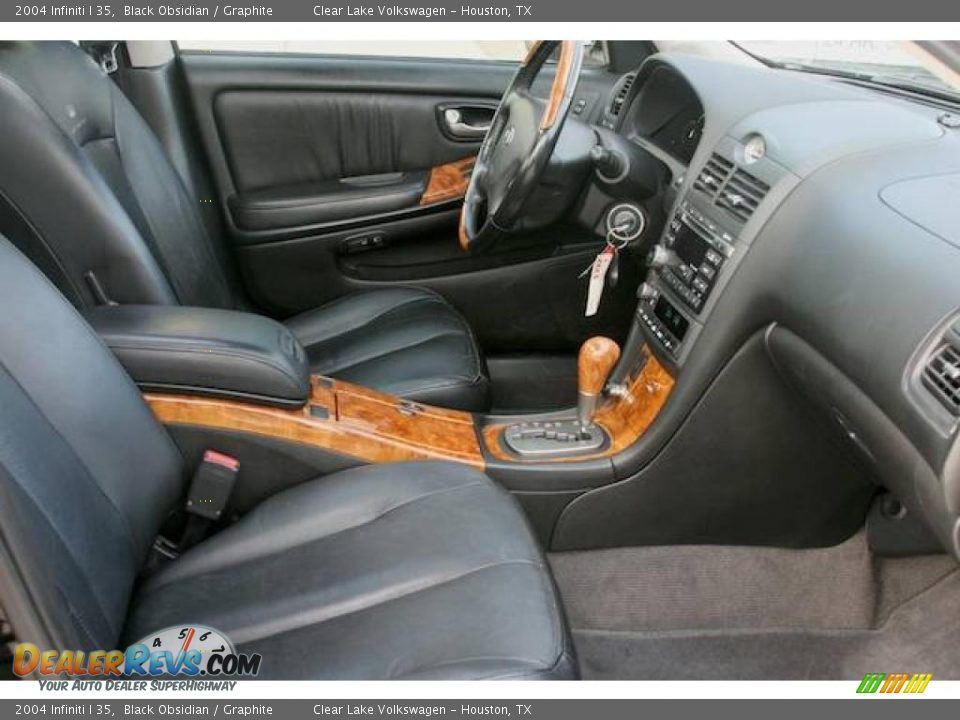 2004 Infiniti I 35 Black Obsidian / Graphite Photo #16