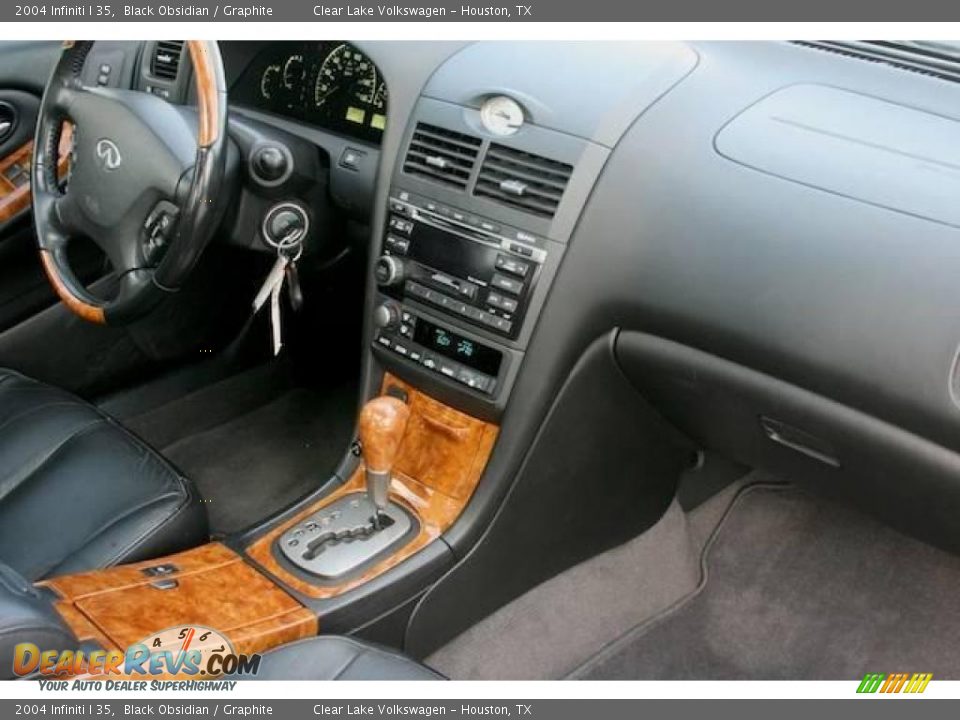 2004 Infiniti I 35 Black Obsidian / Graphite Photo #17