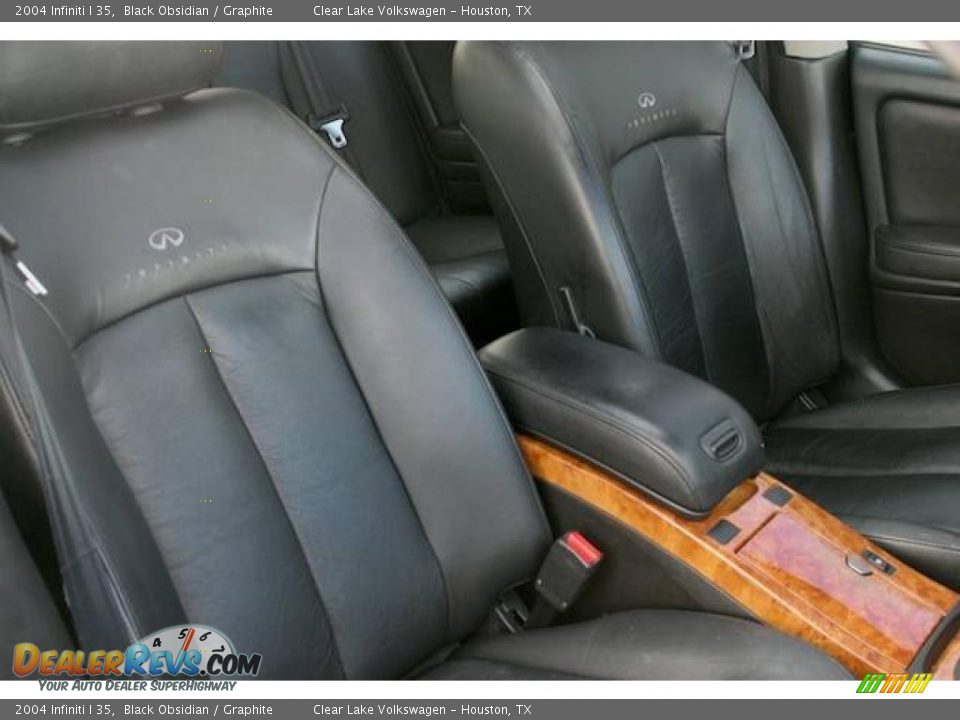 2004 Infiniti I 35 Black Obsidian / Graphite Photo #18