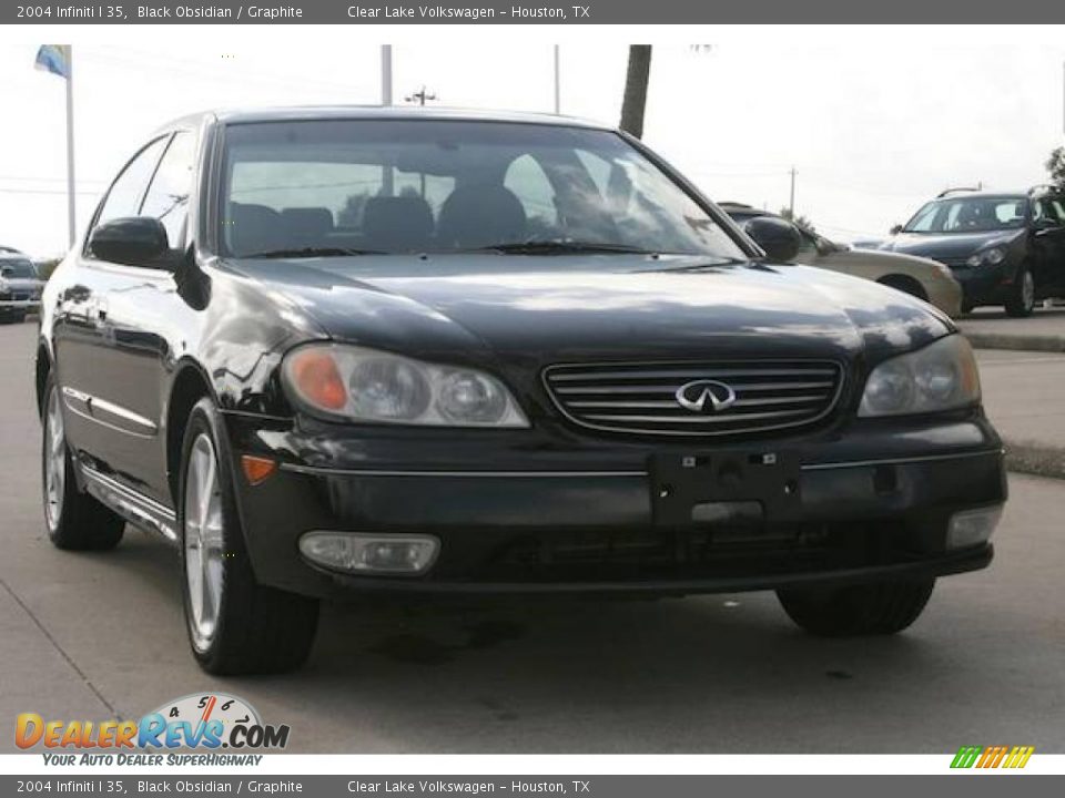 2004 Infiniti I 35 Black Obsidian / Graphite Photo #22