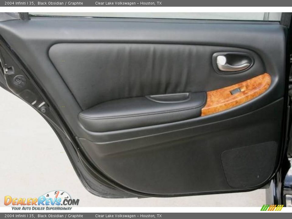 2004 Infiniti I 35 Black Obsidian / Graphite Photo #23