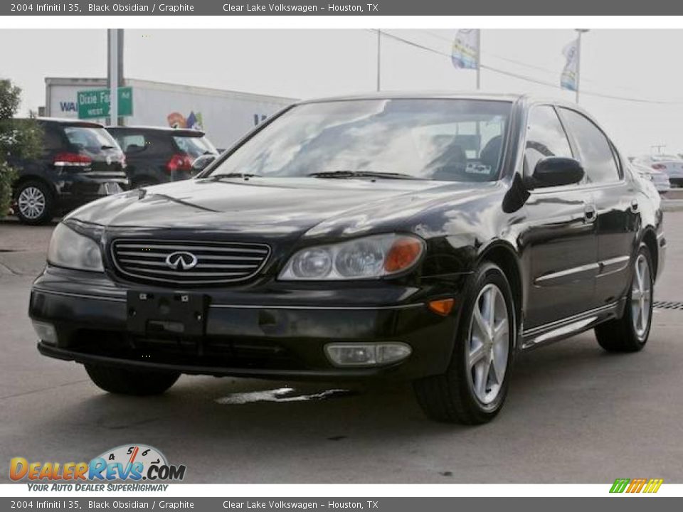 2004 Infiniti I 35 Black Obsidian / Graphite Photo #25