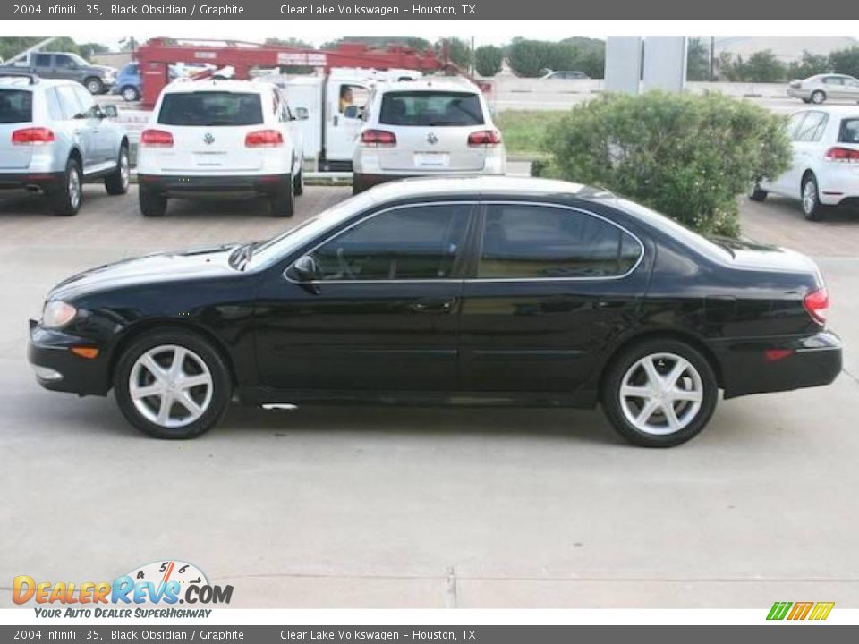 2004 Infiniti I 35 Black Obsidian / Graphite Photo #27