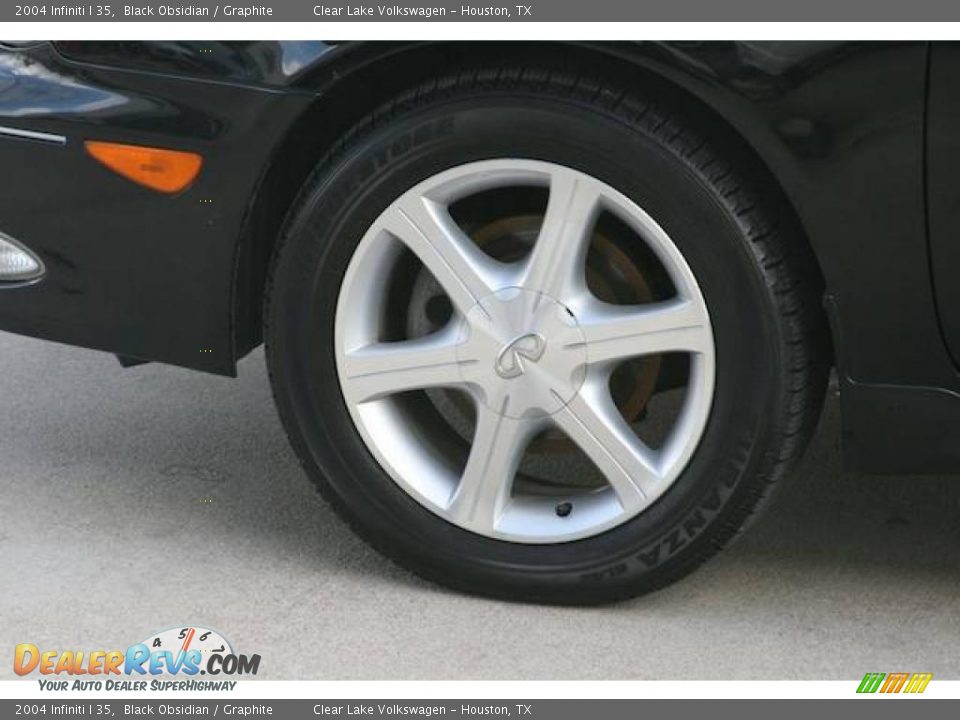2004 Infiniti I 35 Black Obsidian / Graphite Photo #28