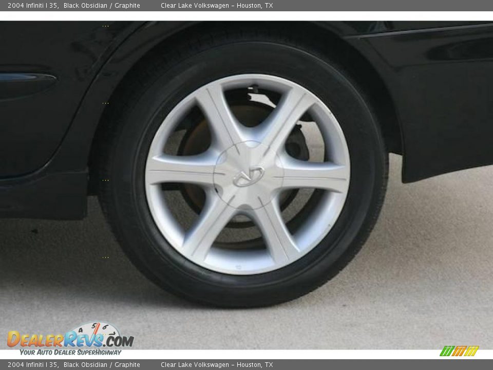 2004 Infiniti I 35 Black Obsidian / Graphite Photo #29