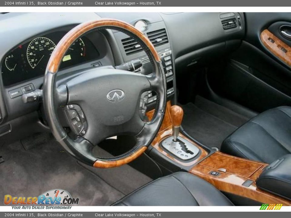 2004 Infiniti I 35 Black Obsidian / Graphite Photo #30
