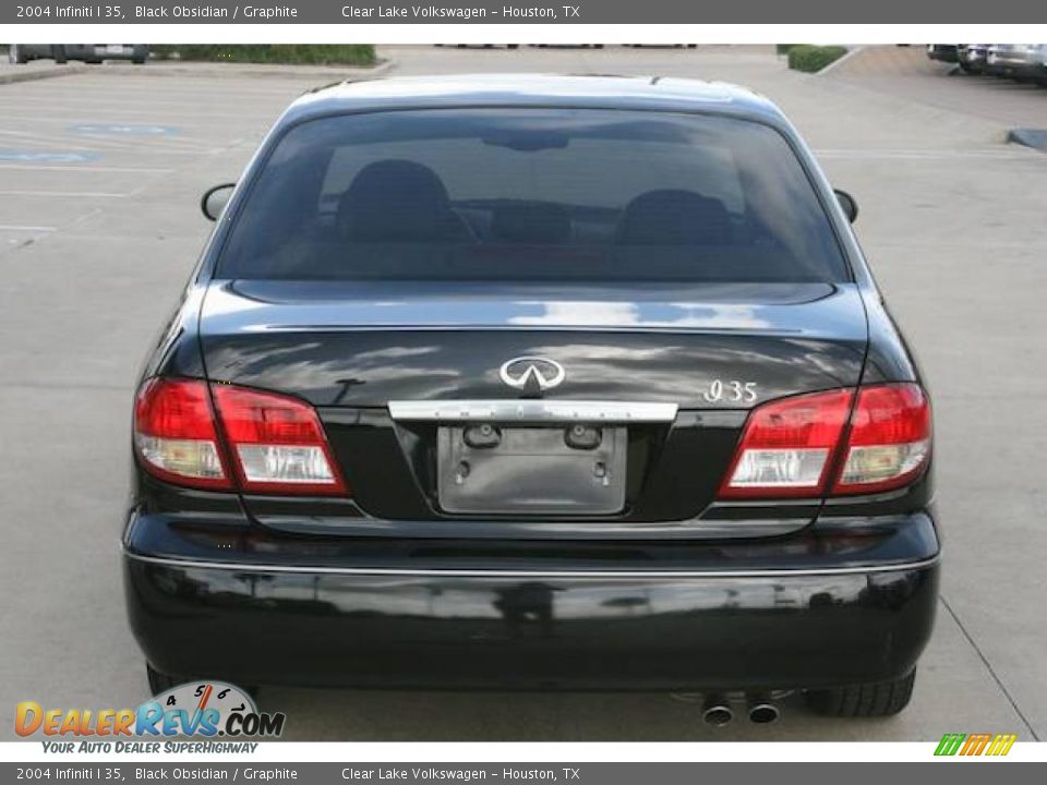 2004 Infiniti I 35 Black Obsidian / Graphite Photo #31