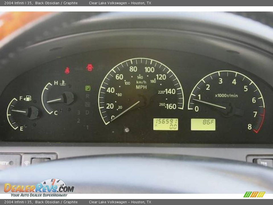 2004 Infiniti I 35 Black Obsidian / Graphite Photo #33