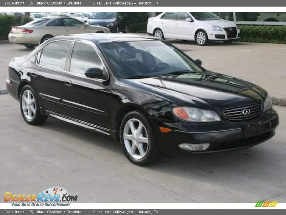 2004 Infiniti I 35 Black Obsidian / Graphite Photo #35